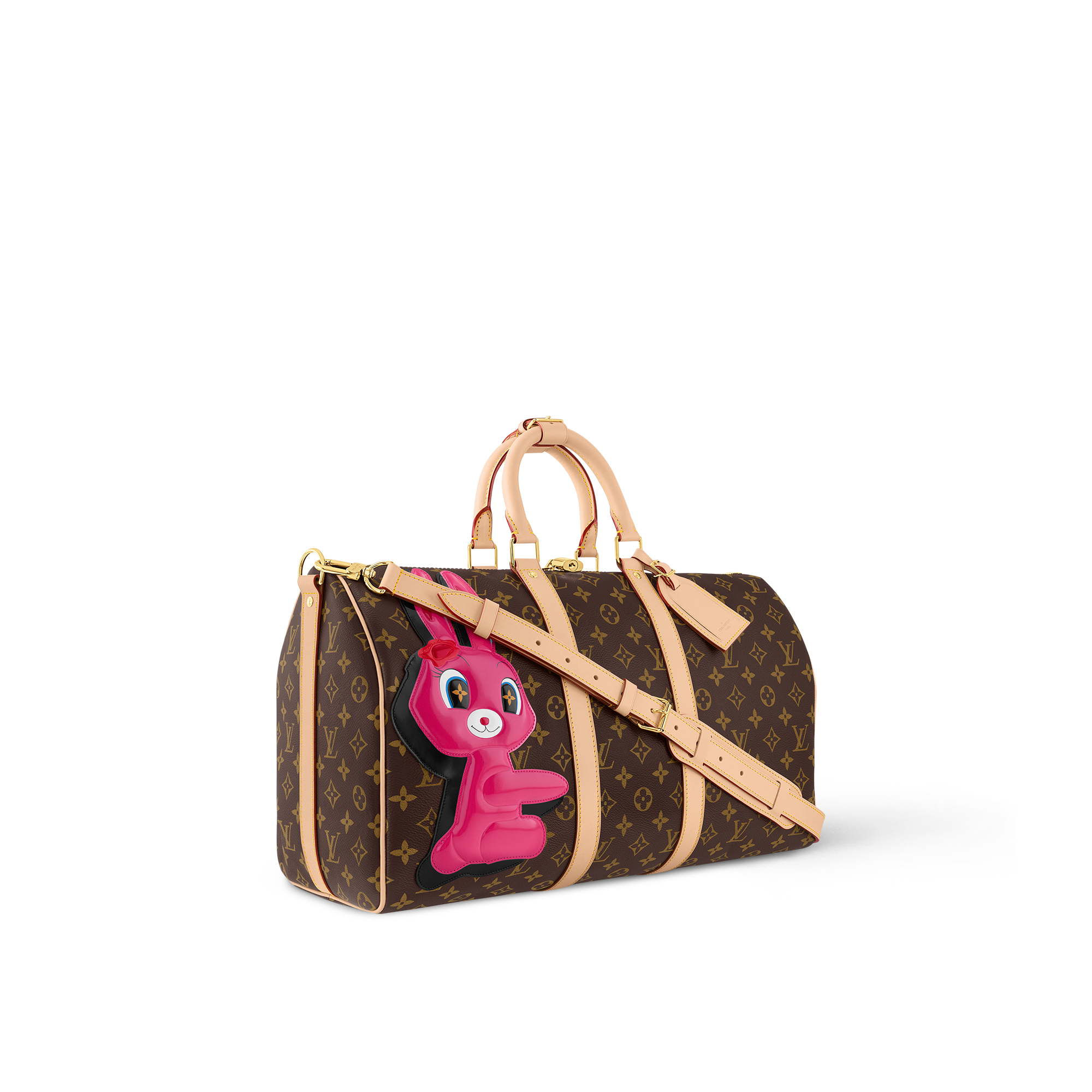 Louis vuitton duffle bag pink sale